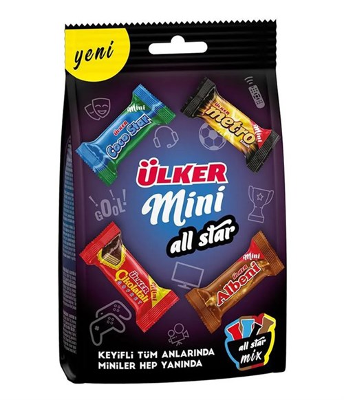 Ulker Mini All Star Mix Ассорти шоколадных мини-батончиков, 91 гр. 4732 - фото 15170