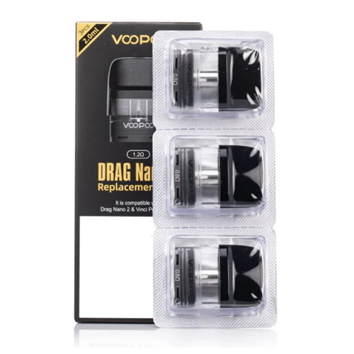 Картриджи Voopoo Drag Nano 2/Vinci V2 (2ml 1.2 Ом) 3 шт 4985 - фото 15942