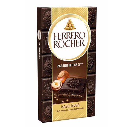 Шоколад молочный Ferrero Rochelle Zartbitter 55% 5176 - фото 16424