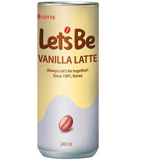 Напиток кофейный Lotte Lets Be Vanilla Latte 240 мл 5185 - фото 16433