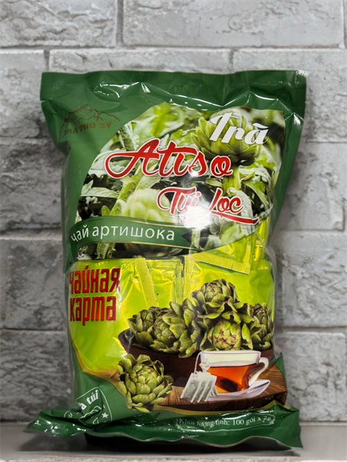 Чай артишока Чайная Карта Thà Atiso Tui Loc 100 пакетиков по 2 гр 5523 - фото 17342