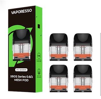 Картриджи для Vaporesso Xros 1 / 2 / mini / Nano/ 3 / 3 mini / 3 pro / cube / 4 / 4 mini 0,6 Ом, 2 мл, 4 шт. 3889