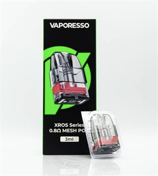 Картриджи для Vaporesso Xros 1 / 2 / mini / Nano/ 3 / 3 mini / 3 pro / cube / 4 / 4 mini  0.8 Ом, 3мл, 4 шт. 4520