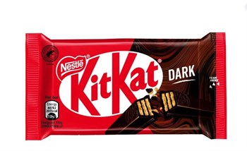 Шоколадный батончик KitKat 4 Fingers Dark, в тёмном шоколаде, 41,5 г 5180