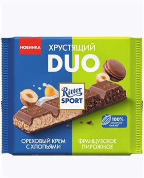 Шоколад Ritter Sport Хрустящий Duo Ореховый крем 218 г 5313