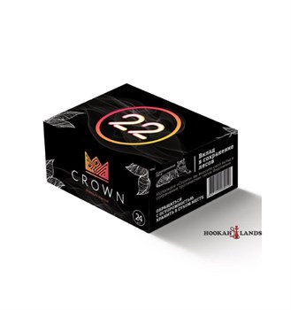 Кокосовый уголь для кальяна Crown, 24 кубика, 22мм 2713