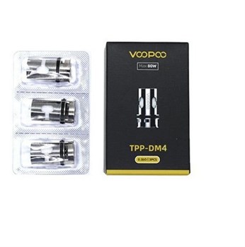 Испарители Voopoo TPP-DM4, для Drag 3, Drag X Plus Kit, 0.2 ohm, 3 шт. 2796